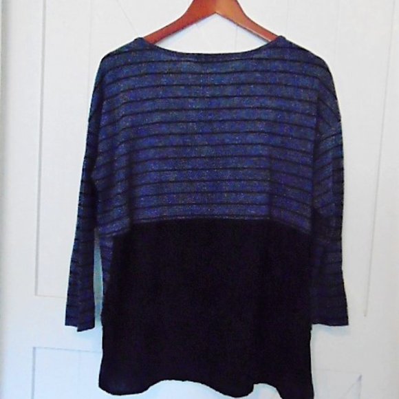Ann Taylor LOFT Long Sleeve Striped Tunic Top - Picture 4 of 6